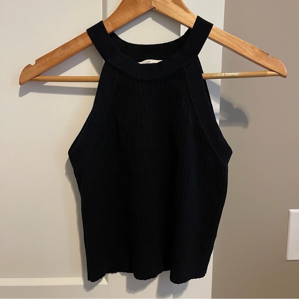 She + Sky Knit Halterneck Tank